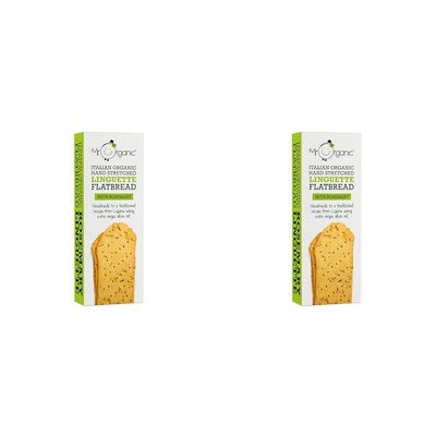 Mr Organic - Organic Rosemary Flatbread 150g - Non GMO & Preservative Free - Vegan - Made in Italy - Pack of 2