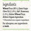 Mr Organic - Organic Rosemary Flatbread 150g - Non GMO & Preservative Free - Vegan - Made in Italy - Pack of 2 view 3