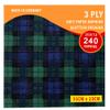 3ply Paper Soft Napkins Pack of 240 Nos - 33x33cm - Black Watch Tartan - Scottish Design Tartan Tissue Paper - Christmas, Dinner, Party, Party Night, Burns Supper,Scottish Wedding, Catering view 2