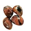 1pc Natural Smooth Agate Stone Healing Crystal Geode Mineral Specimen Madagascar Craft Decor view 2