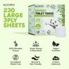 BLOOMEX Bamboo Toilet Rolls - 48 Rolls, Premium 3-Ply, 230 Large Sheets | Plastic Free Packaging, Sustainable Tissue Paper | Bleach Free White Toilet Tissue. view 2