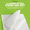 BLOOMEX Bamboo Toilet Rolls - 48 Rolls, Premium 3-Ply, 230 Large Sheets | Plastic Free Packaging, Sustainable Tissue Paper | Bleach Free White Toilet Tissue. view 3