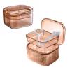 AHYUEE Retainer Case Denture Bath Case,Retainer Cleaner Case with Lid,Denture Cup for Partial Dentures,Mouth Guard&Braces,Denture Soaking Container Case for Travel (Orange) view 1