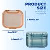 AHYUEE Retainer Case Denture Bath Case,Retainer Cleaner Case with Lid,Denture Cup for Partial Dentures,Mouth Guard&Braces,Denture Soaking Container Case for Travel (Orange) view 3