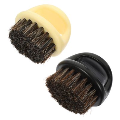 Angoily 2pcs Beard Styling Comb for Men Bristle Brush Hair and Double Sided Design for Detangle Hair Brush Use