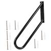 Gatuida Wall Mounted Black Anti-Collision Handrail for Stair Safety, Outdoor and Indoor Steps Grab Bar, Stairway Handrail for Porch and Garage Use view 1