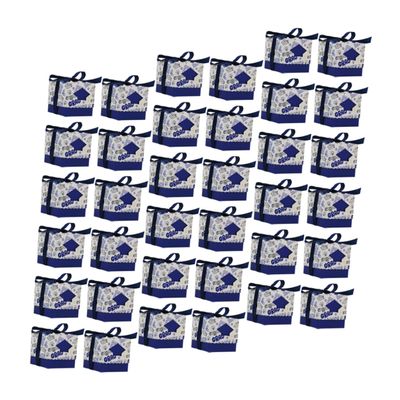 ABOOFAN 50pcs Graduation Hat Chocolate Boxes Party Sweets Box Graduation Theme for