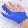Mobestech 2pcs Artist Two Finger Drawing Gloves Curved Sketch Gloves for Painting Blue Finger Protector for Artwork view 4