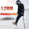 1 Pair 2 Units Crutches Adults, Forearm Crutches, Lightweight Arm Cuff Crutch, Folding Aluminum Walking Stick, for Adults and Children with Heights 140-190cm view 2