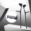 1 Pair 2 Units Crutches Adults, Forearm Crutches, Lightweight Arm Cuff Crutch, Folding Aluminum Walking Stick, for Adults and Children with Heights 140-190cm view 4