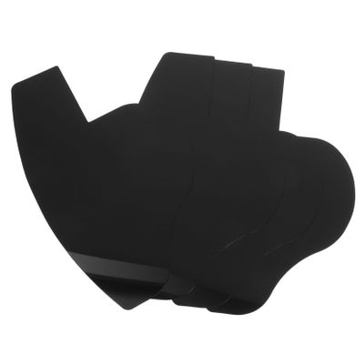 Angoily 4 Pcs Men Hairline Enhancing Card for Hair Fiber Application Beard Shaping Template Practical Pvc Design Suitable for Barbershop and Hair Salon Use