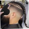 Angoily 4 Pcs Men Hairline Enhancing Card for Hair Fiber Application Beard Shaping Template Practical Pvc Design Suitable for Barbershop and Hair Salon Use view 4