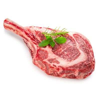 Salt Aged Tomahawk Steak 6kg Premium Bone-In Ribeye, Dry Aged with Himalayan Salt for Rich Flavour and Tender Texture Gourmet Steakhouse Quality Beef