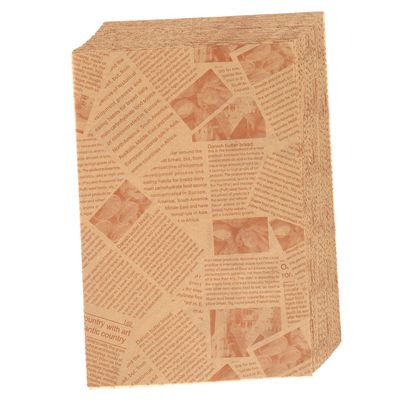 PRETYZOOM 120sheets Greaseproof Bread Paper for French Fries Sandwiches Multi-Function Food Wrap Paper for Daily Use Compact