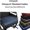 FIVE MOONS Orthopaedic Pressure Relief Memory Foam Seat Pad Cushion for office chairs, cars, wheelchairs and mobility scooters .Waterproof Zipped Cover (Burgundy, 20" x 20" x 2") view 2