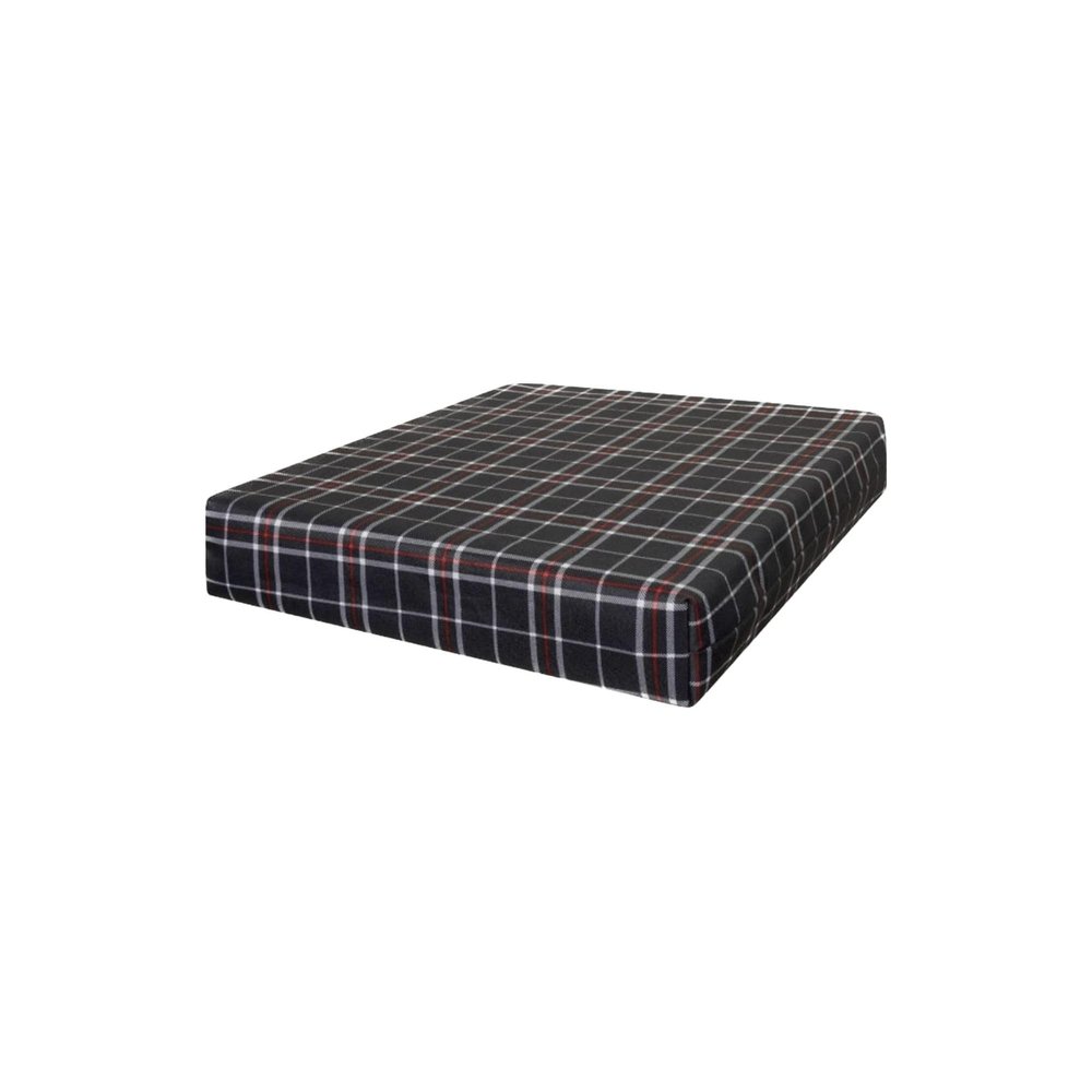 FIVE MOONS Orthopaedic Pressure Relief Memory Foam Seat Pad Cushion for office chairs, cars, wheelchairs and mobility scooters .Waterproof Zipped Cover (Blue Check, 18" x 16" x 2")