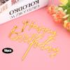 10pcs Acrylic Cupcake Toppers for Birthday Party, Wedding Cake Decorations with Cute Happy Birthday Cake Picks, Perfect for Cupcake Decor view 2