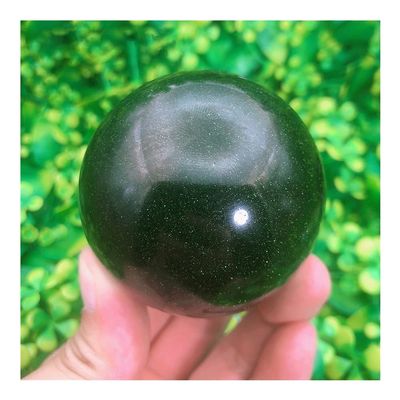 AOHRO Natural crystal rough Beautiful Crystal Natural Crystals Quartz Green Sandstone Sphere Reiki Ball Room Home Aquarium Decoration Gemstone Crystals