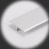NEZIH 4/5" Floor to Tile Transition Strips, T Molding Trim Threshold Strip Aluminum, 35In Uneven Floor Reducer/D/W20Mm view 1
