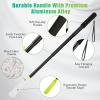 Fanwer Toe Cleaning Brush,Foot Brush with Reusable Drying Covers.Foot Scrubber with Telescopic Aluminum Alloy 12"-24",Long- Handled Toe Lotion Applicator for Seniors,Elderly, Disabled Men and Women view 3