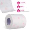 Alipis 4 Rolls Decorative Toilet Paper, Flower Printed Napkins for Home Use, Soft and Comfortable, Hygienic and Convenient view 2