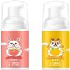 Kids Foam Toothpaste, Fluoride Free Natural Formula, Suitable for Toddler's Oral Cleaning and Cavity Prevention, Strawberry/Orange Flavor (Orange+Strawberry) view 1