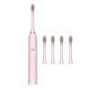 3 Set of Electric Toothbrush 4 Teeth Heads IPX7 Waterproof Automatic Toothbrush Pink view 2