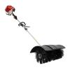 2.3hp 52cc Gas Powered Sweeper, 8500rpm 2-Stroke Hand Held Broom Sweeper with Air-Cooled Nylon Brush, for Artificial Grasslands Streets and Farms view 1
