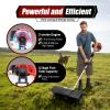 2.3hp 52cc Gas Powered Sweeper, 8500rpm 2-Stroke Hand Held Broom Sweeper with Air-Cooled Nylon Brush, for Artificial Grasslands Streets and Farms view 4