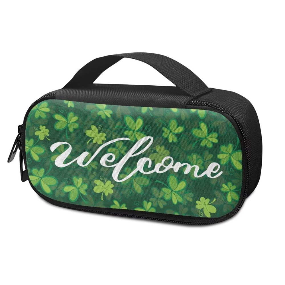 Pzuqiu St. Patrick Lucky Grass Insulin Cooler Travel Case - Diabetic Travel Case Suitable for Insulin People Carrying Temperature Sensitive Diabetes Medicines for Short Trips