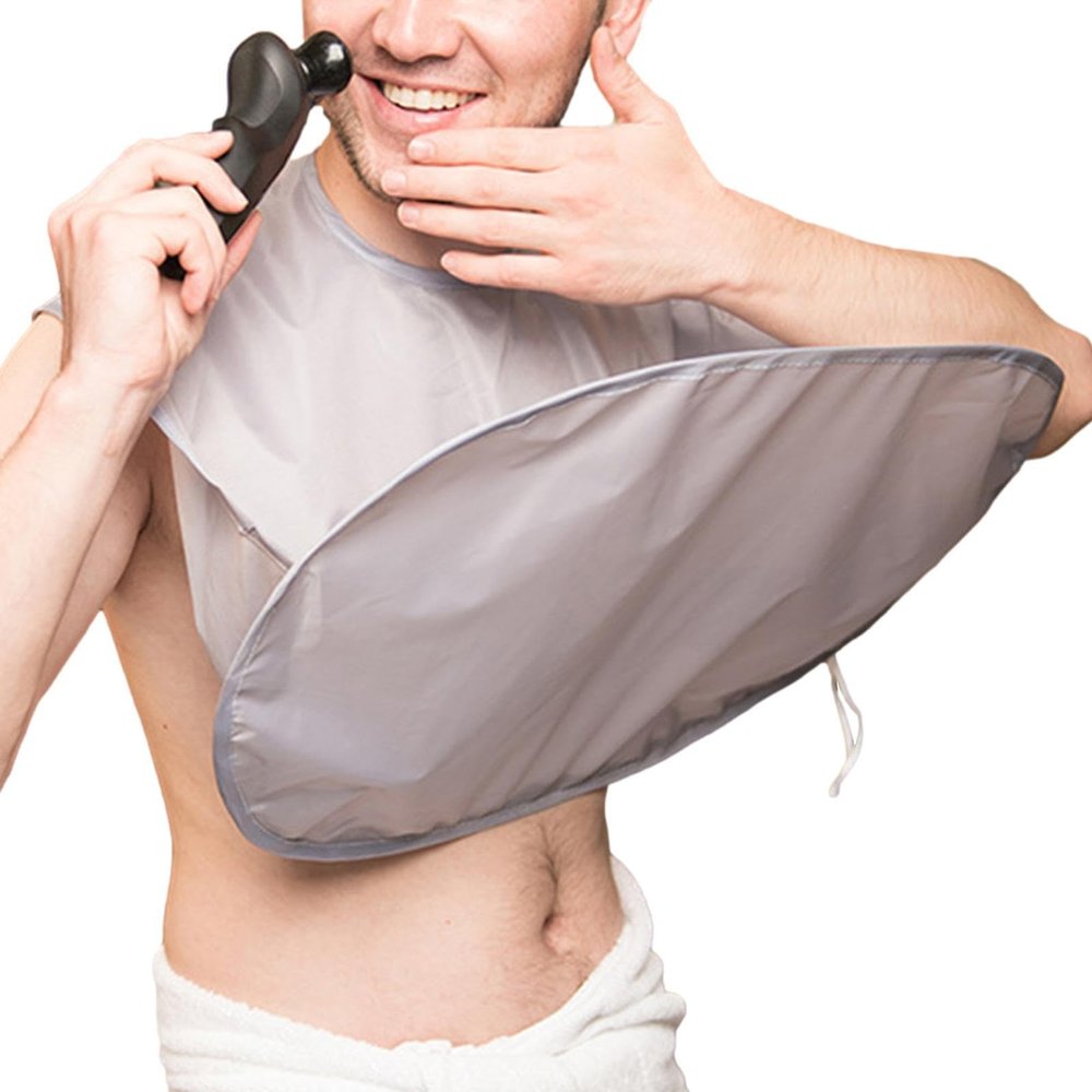 Samuliy Beard Hair Catcher | Apron Effortless Beard Trimming Apron - Shaving Cape For Every Well Groomed Man - Keep Clean In Style - For Dad Husband Beard Hair Trimming