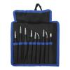 9PCS Accuracy Tweezer Set, Stainless Steel Anti Slip Pointed Curved Tips Tweezer Set, for Cell Phone Electronics Repair view 2