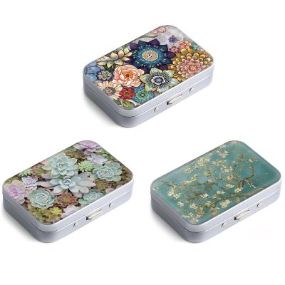 Gerkia Dental Floss Portable Case, Easy to Store Floss Picks of Various Sizes, Portable Dental Floss Dispenser is Perfect for Travelling, Hotels, Dinners, Appointments.Alphabet 3 Piece