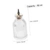 PRETYZOOM Bitters Bottle 90ml Glass Cocktail Bottle with Oak Stopper for Party Mixology and Flavor Enhancement view 3