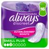 Always Discreet Incontinence Pads for Women Small Plus Pack of 16 All-Round Protection Incredible Discretion view 1