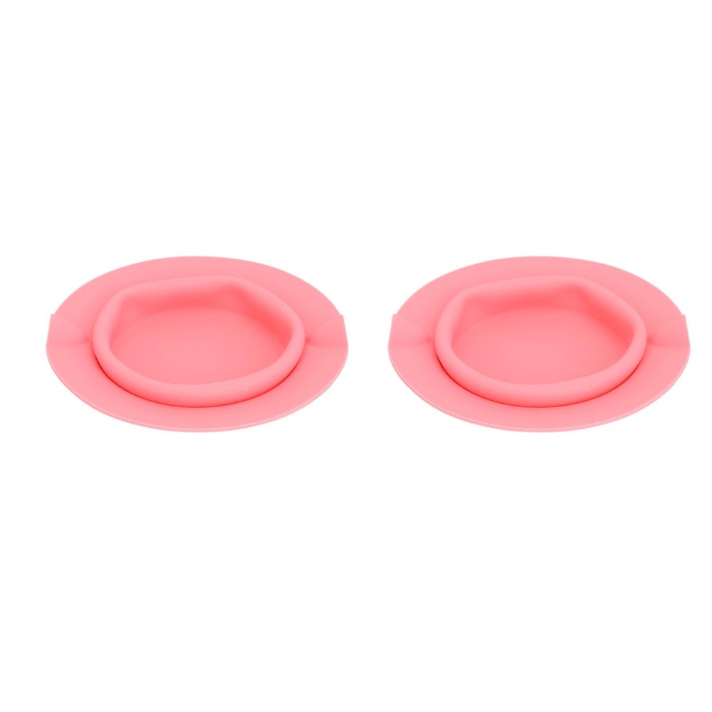 Wax Heater Liner, Silicone 2 Pieces Professional Soft Replacement Wax Warmer Pot for Home Hair Removal (Pink)