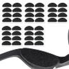 20 Pairs Eyeglass Nose Pads,D-Shape Soft Foam Self-Adhesive Nose Pads,Anti-Slip Sponge Glasses Nose Pads,Soft Foam D Shape Anti Slip Nose Pads,Anti Slip Nose Pads for Sunglasses, Glasses (Black) view 1
