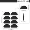 20 Pairs Eyeglass Nose Pads,D-Shape Soft Foam Self-Adhesive Nose Pads,Anti-Slip Sponge Glasses Nose Pads,Soft Foam D Shape Anti Slip Nose Pads,Anti Slip Nose Pads for Sunglasses, Glasses (Black) view 2