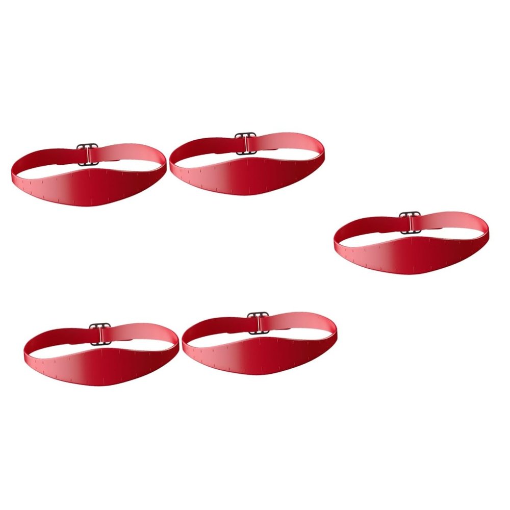 Housoutil 5pcs Adjustable Neckline Shaving Template Fade Guide for Men Silicone Hair Cutting Trimming Guide Hair Fade for Men