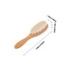 Angoily Dense Wool Brush Curved Handle for Household and Barber Shop for Cleaning Cut Hair and Residue Natural Design Compatible Softener Shampoo and Beard Oils view 2