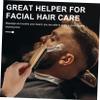 Angoily 3pcs Boar Bristle Beard Brush Men's Beard Styling Tool Shaving Care Long Wooden Handle for Dad Boyfriend Random Style view 3
