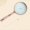 10X Antique Copper Handheld with Wooden Handle and Real Glass,Best Reading Magnifier for Elderly Star of Light view 2