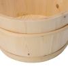 Aramox Wood Sauna Bucket and Ladle Set, Wood 4L Sauna Bucket Ladle Set Sauna Accessories with Plastic Liner for SPA Swimming Pool Massage Bathtub view 2