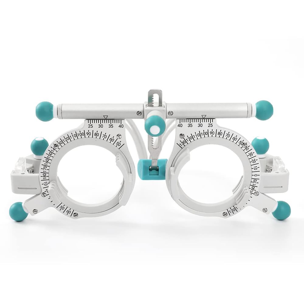 HSRG Adjustable Trial Lens Frame, Professional Optometry Optician Trial Lens Adjustable Trial Frame, 50g Ultralight Optometry Test Lens Titanium Optical Test Eyepiece