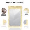 400 Pack 4 Size Bags with Clear Window,Scratch Resistant Hand Holographic Packaging Pouch,Resealable Bag for Small Bussiness Cookies Jewelry Candy Sample (Gold, 2.43.9,3x4.7,47,5.57.9 inch) view 4