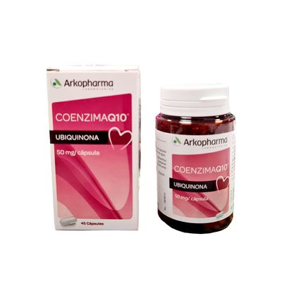 Arkopharma Coenzyme Q10 [Ubiquinone] 45 capsules [nutritional supplement] [fatigue and lack of energy] [great activity as an antioxidant] [fights free radicals]