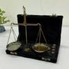 Antique Old Traditional Goldsmith Weight Justice showpiece Weighing Scale Balance With Black Valvet Box view 1