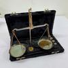 Antique Old Traditional Goldsmith Weight Justice showpiece Weighing Scale Balance With Black Valvet Box view 3