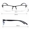 PARWANA HD Anti Blue Light Computer Readers Clear Vision Reading Glasses Flat Light Mirror Rectangle Presbyopic Glasses (Color : Blue, Size : +150) view 2