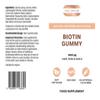 Biotin Gummy 1 Bottle 60 Gummies Watermelon Flavour Vitamin B7 Hair Nails and Skin Growth Gummies Hair Vitamins Suit for Vegans view 2